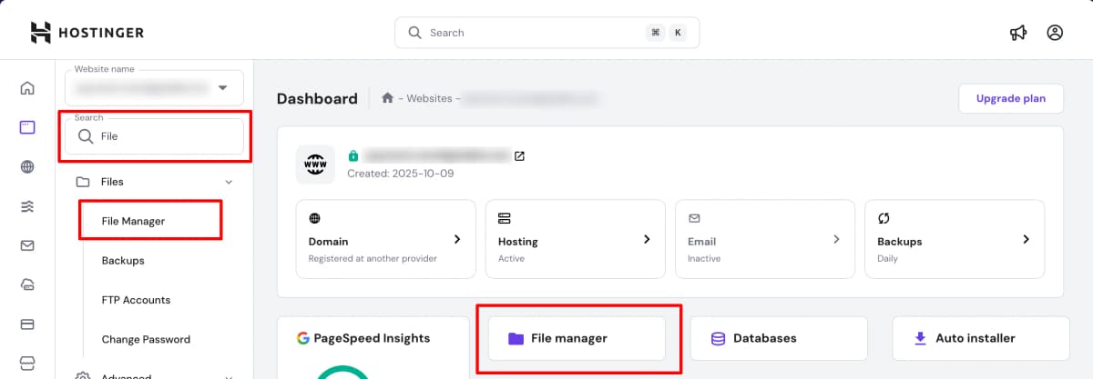 Web hosting performance