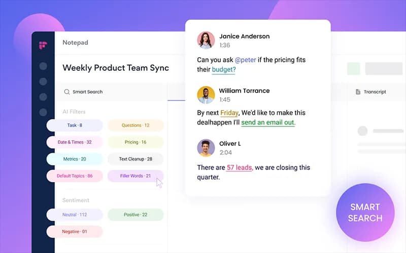 Fireflies.ai analytics