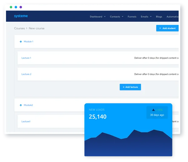 Systeme.io online courses